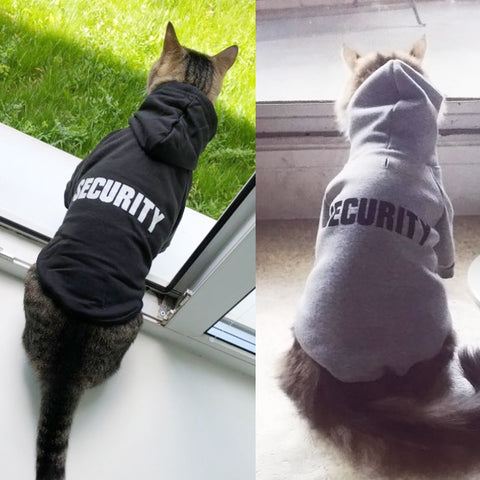 Security Cat Jacket Hoodies