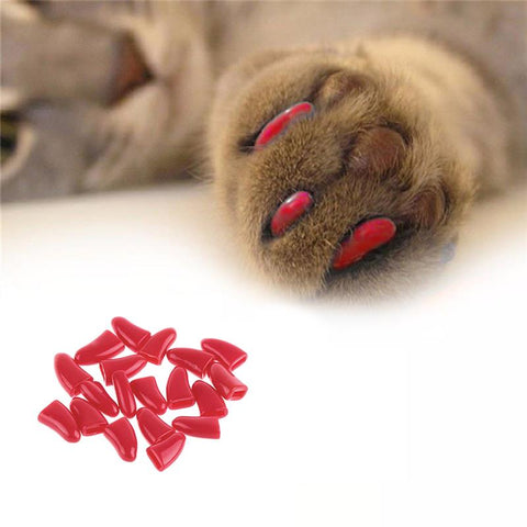 Colorful Soft Non-Toxic Pet Cat Claw Covers