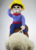 Pet Cowboy Riding Costume