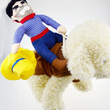 Pet Cowboy Riding Costume