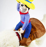 Pet Cowboy Riding Costume