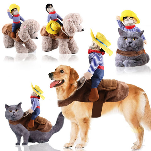 Pet Cowboy Riding Costume